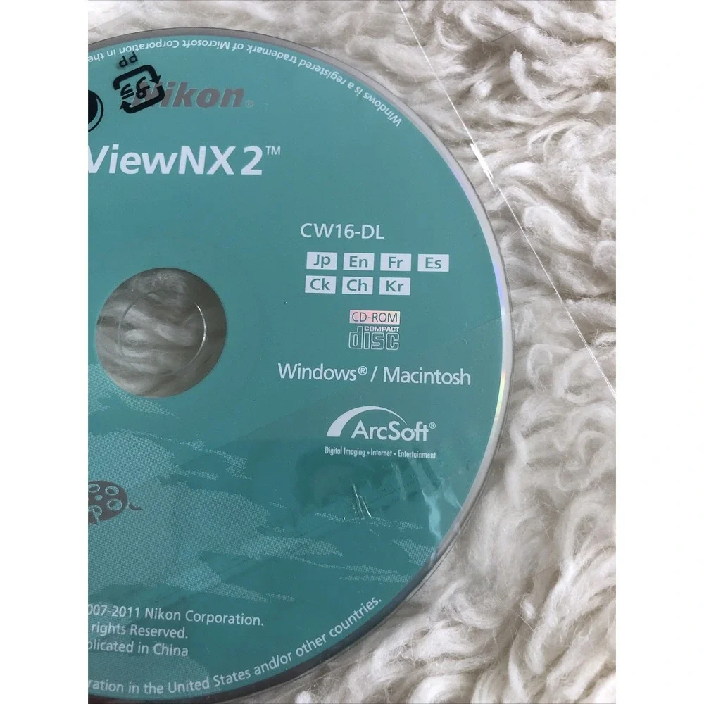 Nikon ViewNX2 CD Software New